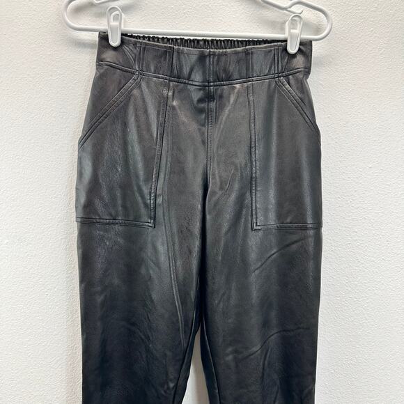 Spanx Leather-Like Joggers Faux Leather Jogger Black Small - Picture 4 of 14